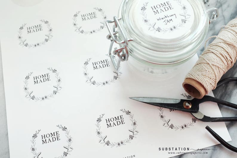 Homemade Stickers Jam Labels Canning Stickers Preserves Canning Labels Sticker Labels Handmade Labels