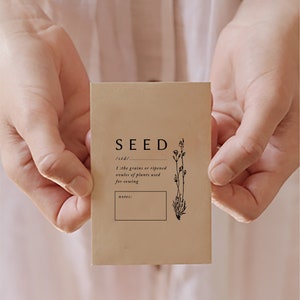 Seed Packet Rubber Stamp - Grow your Own - Gift for the Gardener - Seed Exchange - Summer Garden - Gardening Stamp - Seed Packet