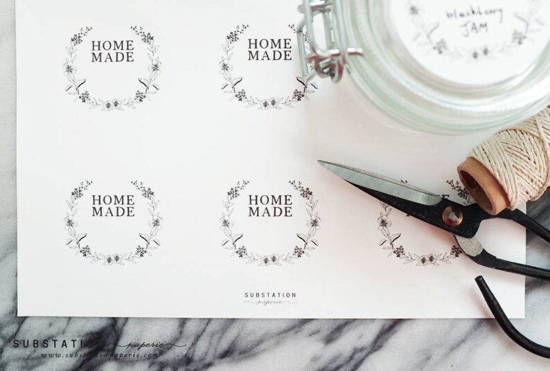 Homemade Stickers Jam Labels Canning Stickers Preserves Canning Labels Sticker Labels Handmade Labels