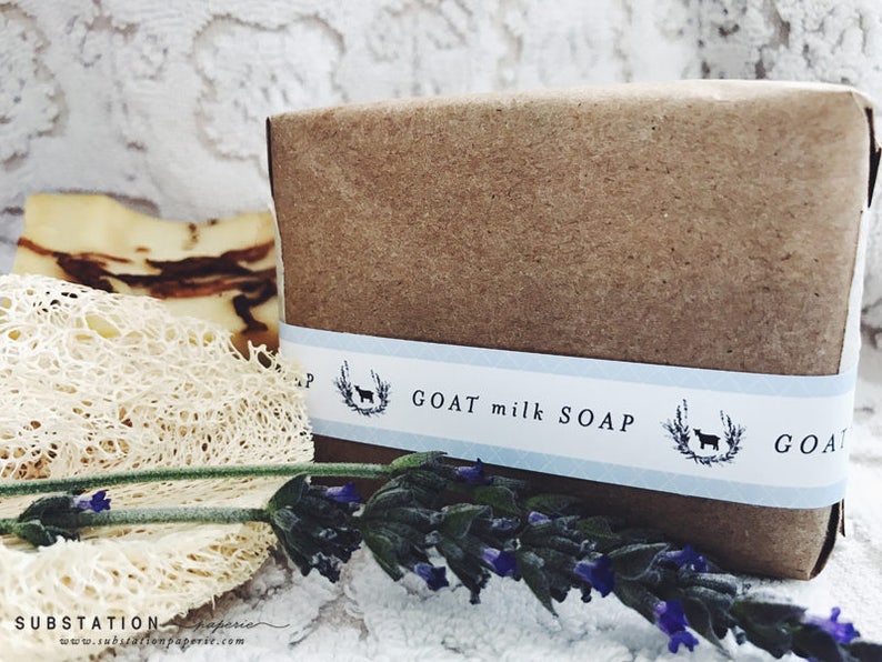 Goat Milk Soap Labels Sticker Labels Goat Homemade Soap Etsy