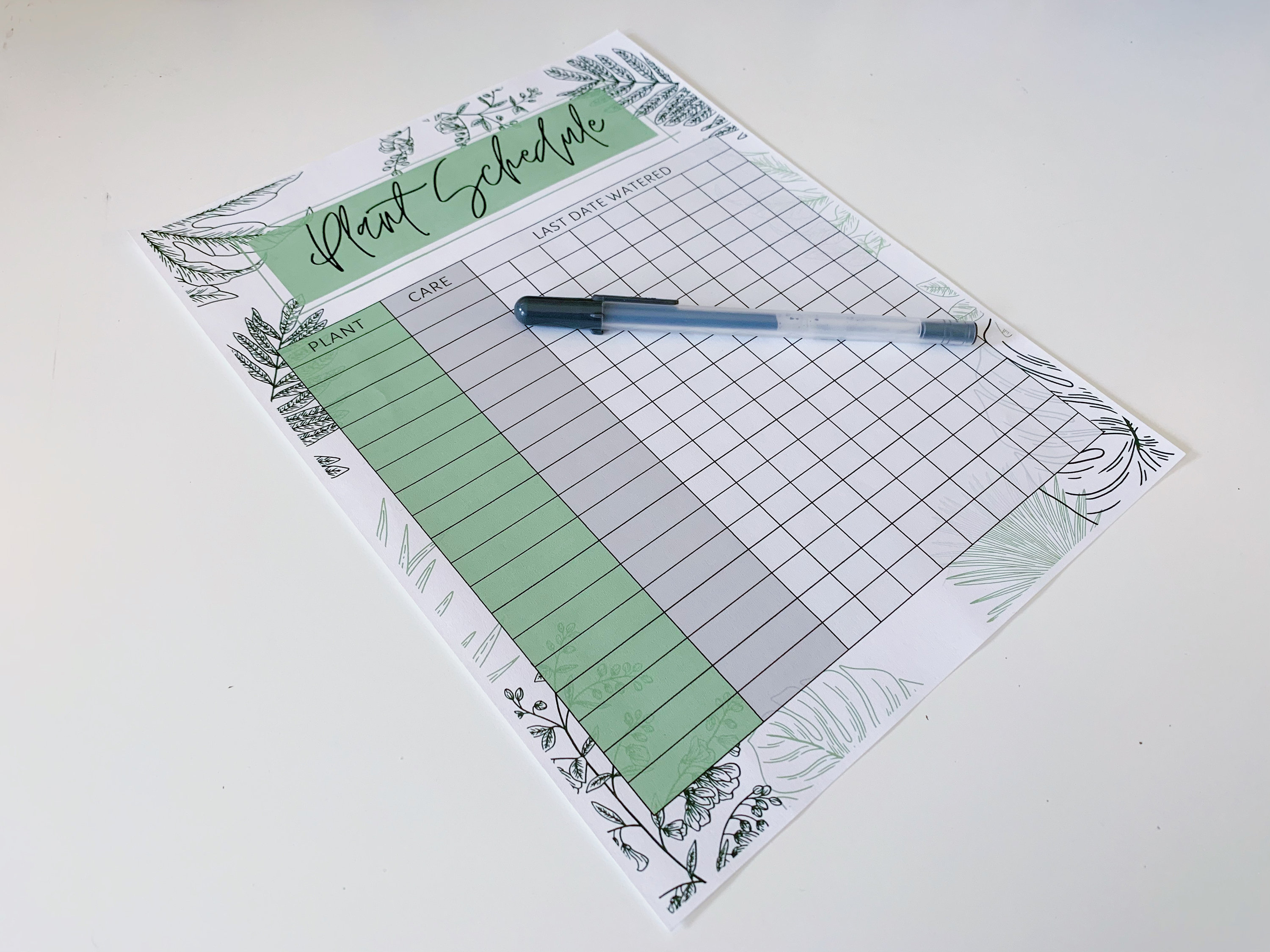 Buy Plant Watering Tracker PRINTABLE PDF Online In India Etsy