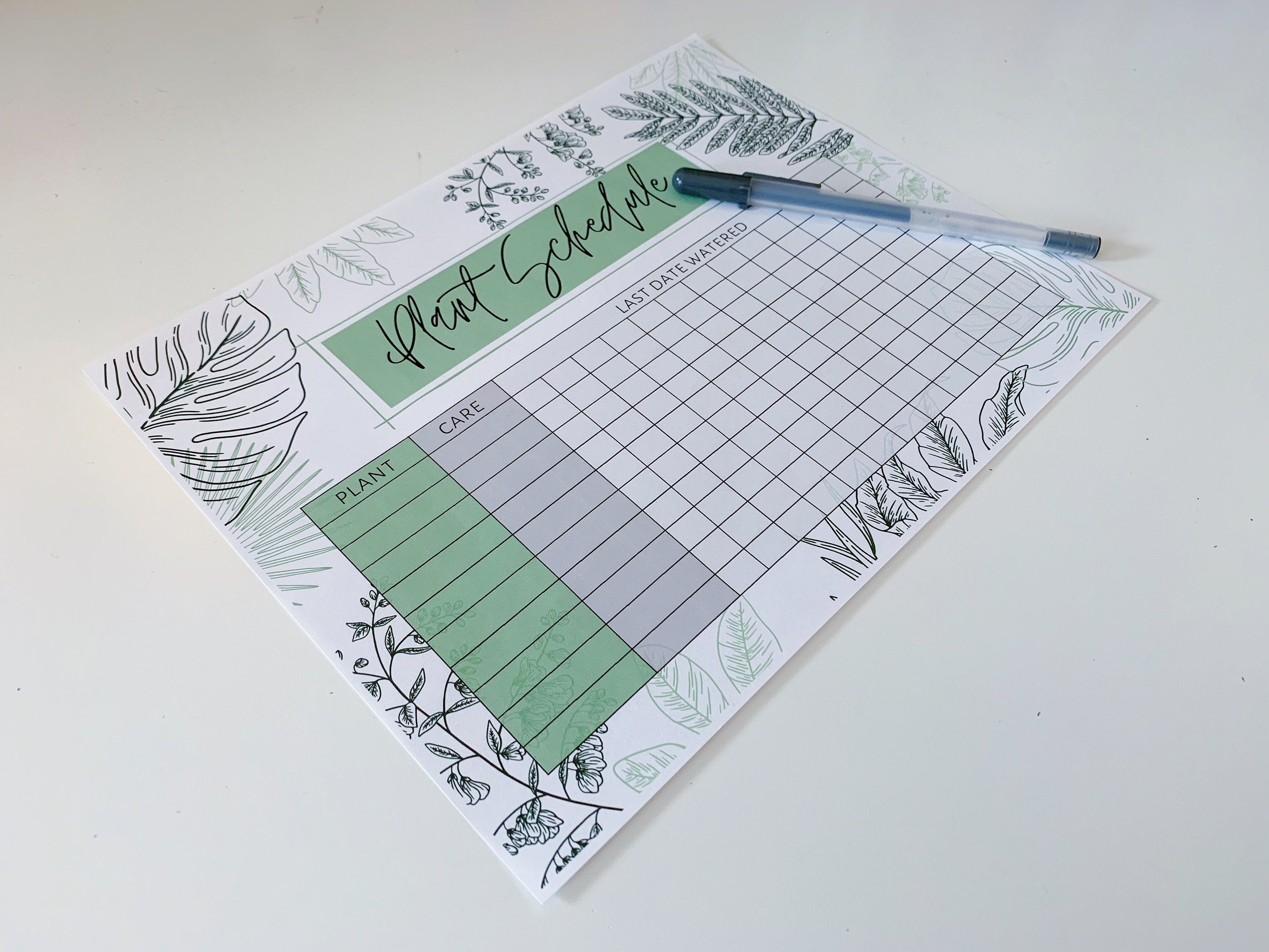 Buy Plant Watering Tracker PRINTABLE PDF Online In India Etsy