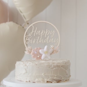 Under the Sea Cake Topper/ Mermaid Birthday/ Seashell Cake Topper/ Under the Sea/ Happy Birthday/ handmade cake topper/ first birthday