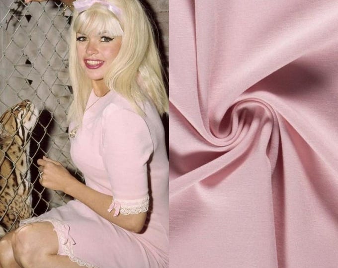 New...Jayne Mansfield pink ponte summer dress