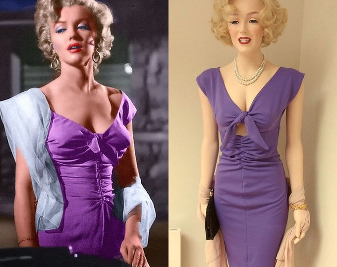 Ready now ...Marilyn Monroe...21st Century 'Niagara' dress in violet (Small)