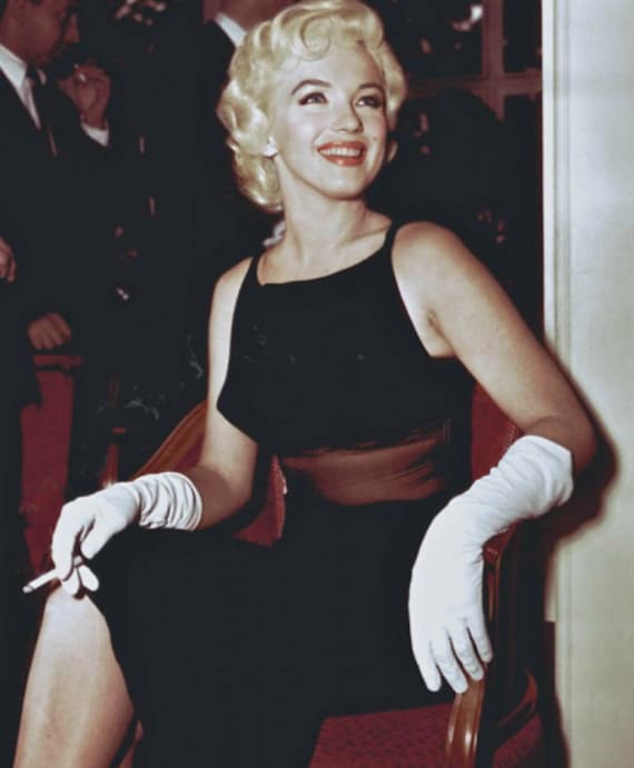 marilyn monroe dress in black Black Chiffon Vintage Marilyn Monroe Style 50s Swing Dress – Pretty Kitty  Fashion