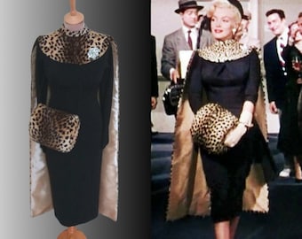 To order...Marilyn Monroe...Gentlemen Prefer Blondes...Leopard cape and  matching hand muff