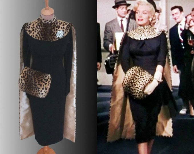 To order...Marilyn Monroe...Gentlemen Prefer Blondes...Leopard cape and  matching hand muff