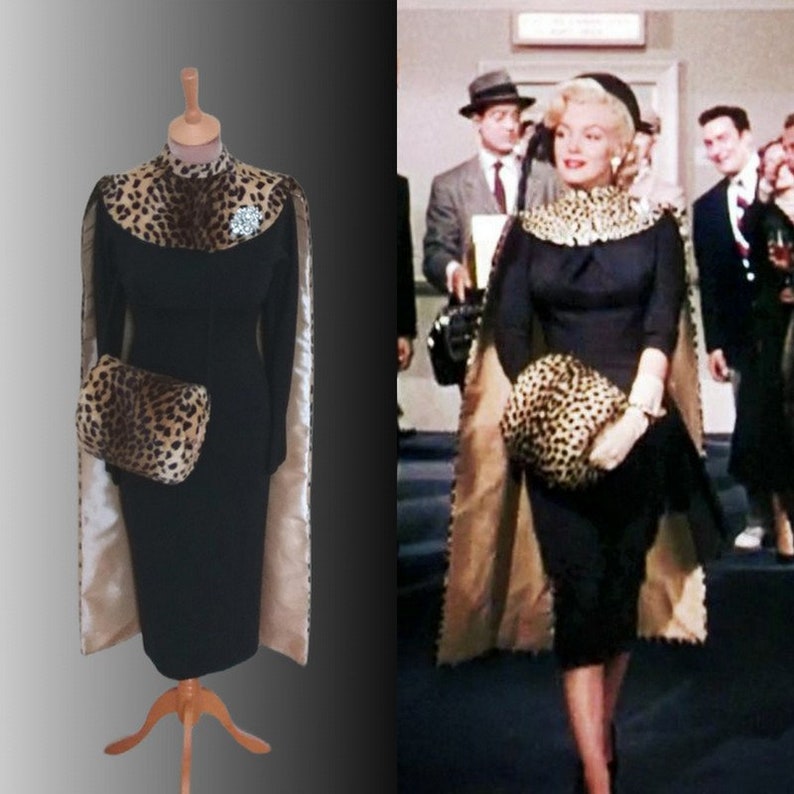 To order...Marilyn Monroe...Gentlemen Prefer Blondes...Leopard cape and  matching hand muff 