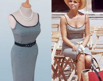 NEW...Brigitte Bardot gingham summer dress