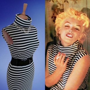 Bestellen... Jayne Mansfield/ Marilyn Monroe... Gestreepte zomerjurk