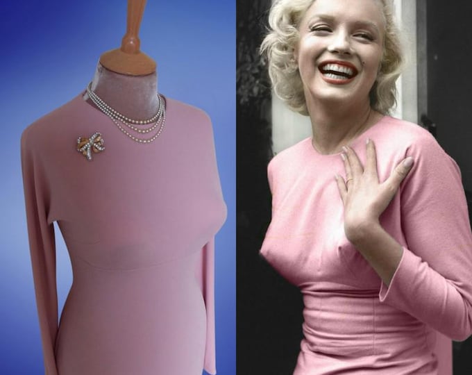 To order...Marilyn Monroe..Pink darted day dress