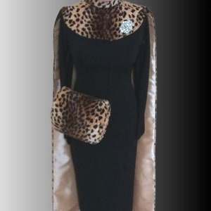 To order...Marilyn Monroe...Gentlemen Prefer Blondes...Leopard cape and matching hand muff image 5
