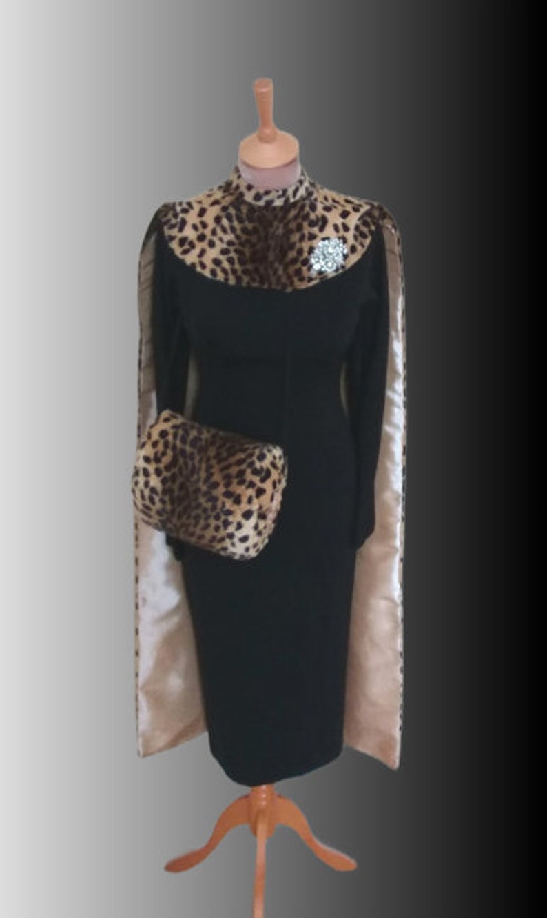 To order...Marilyn Monroe...Gentlemen Prefer Blondes...Leopard cape and matching hand muff image 5