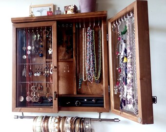 jewelry storage cabinet oversized jewelry cabinet earrings storage with glass doors jewelry display dark walnut storage armoire cabinet etsy jewelry storage cabinet oversized jewelry cabinet earrings storage with glass doors jewelry display dark walnut storage armoire cabinet etsy