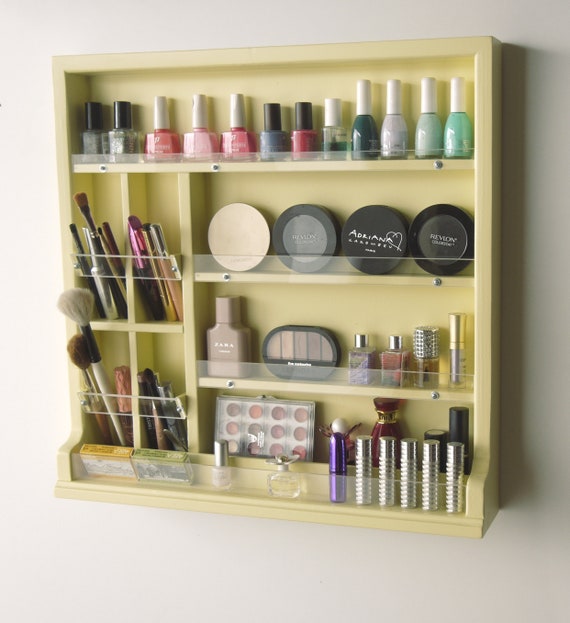 Make up Organizer. Nail Polish Storage. Make up Case. city Sun Makeup  Storage. Wall Nail Polish Display. Desk Beauty Station. Maquillage. 