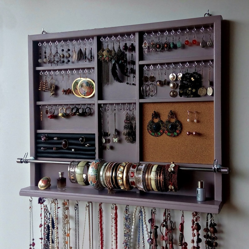 Organizer Without Mirror Jewelry Holders For Wall Wall Jewelry
