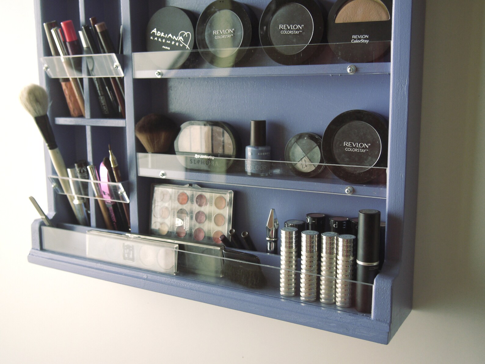 Make up organizer. nail polish storage. Makeup stand Etsy