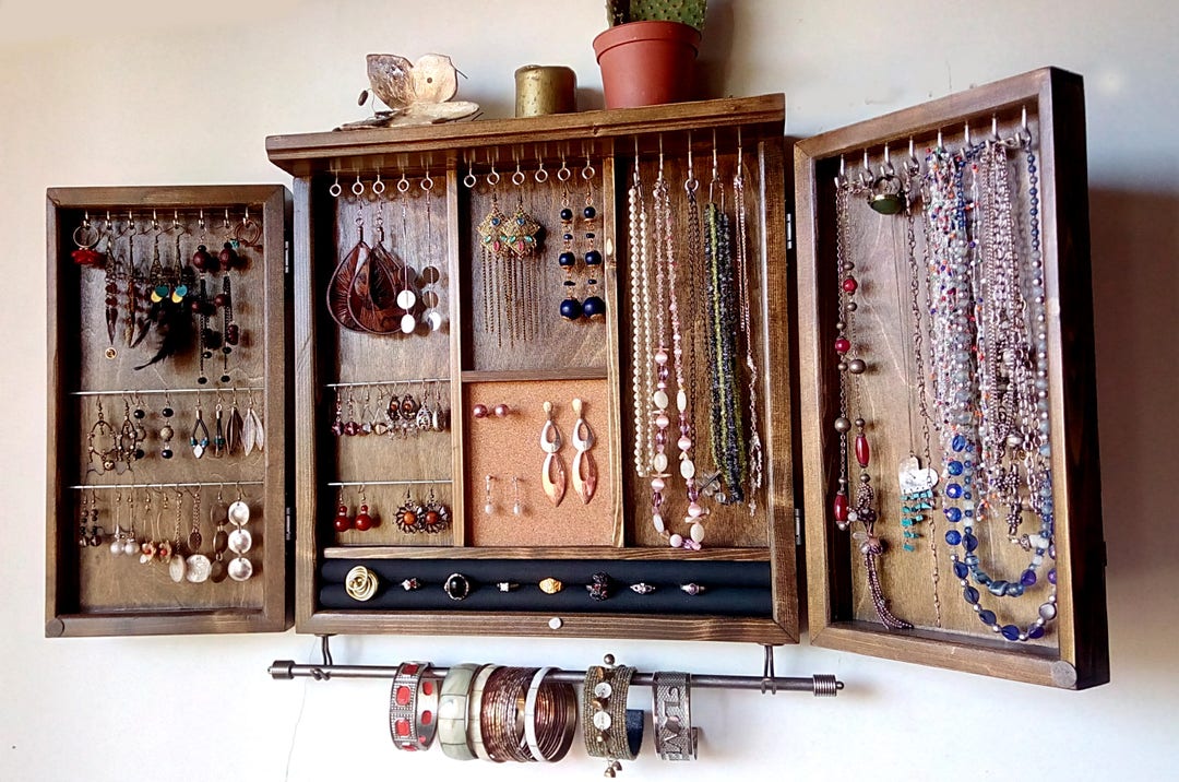 Aoou jewelry deals organizer jewelry cabinet