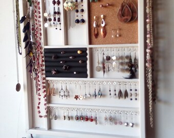 Flymer Présentoir à Bijoux, Porte-Boucles D'Oreilles Porte Bijoux Avec