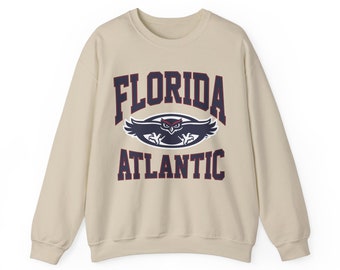 Vintage Florida Atlantic Owls Sweatshirt, Florida Atlantic University Shirt, FAU Shirt, NCAA Basketball, Vintage Shirt, Unisex Shirt Sweater