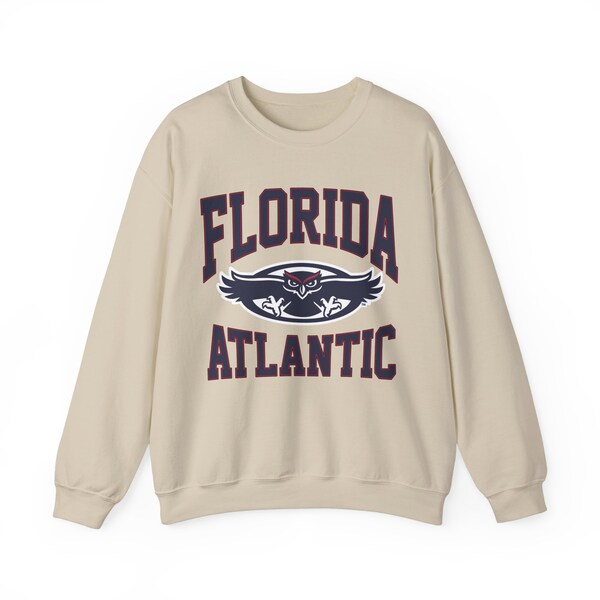 Vintage Florida Atlantic Owls Sweatshirt, Florida Atlantic University Shirt, FAU Shirt, NCAA Basketball, Vintage Shirt, Unisex Shirt Sweater