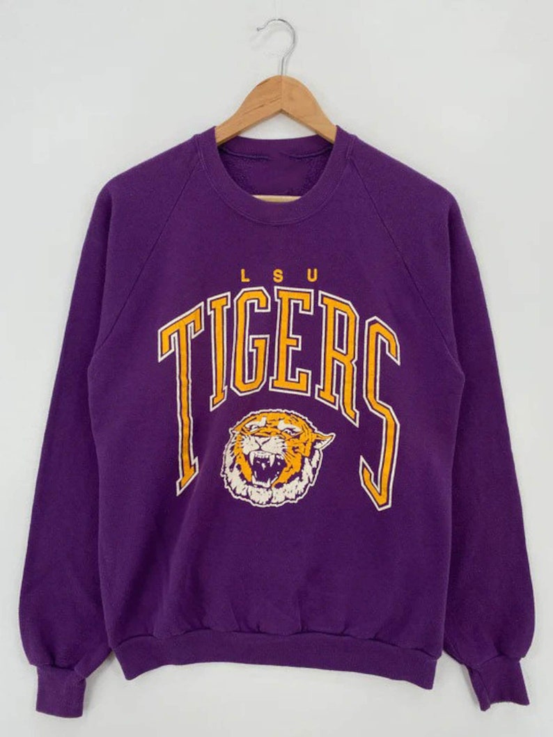 Vintage NCAA Louisiana Football Sweatshirt, LSU Tigers Shirt, Louisiana ...