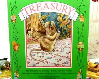 The Beatrix Potter Treasury Vintage Childrens Book Tailor of Gloucester, Tom Kitten, Flopsy Bunnies, Pigling Bland