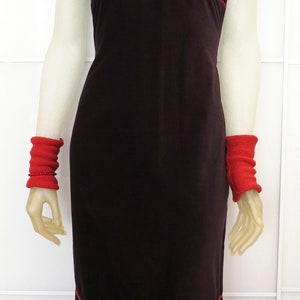 Aubergine-colored dress BIO-Alienor made of organic cotton fine cord image 3