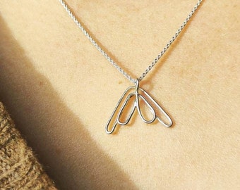 Silver Clitoris Necklace, Small Clit Pendant, Female Anatomy, Anatomically Correct Clit, Feminist Statement Jewellery, Feminism, Sterling