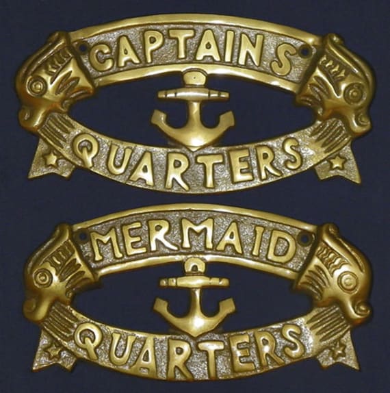 Solid Brass Door Wall Plaque Signs ~ Nautical Decor ~ Brass Screws Included Solid Brass Door Wall Plaque Signs ~ Nautical Decor ~ Brass Screws Included