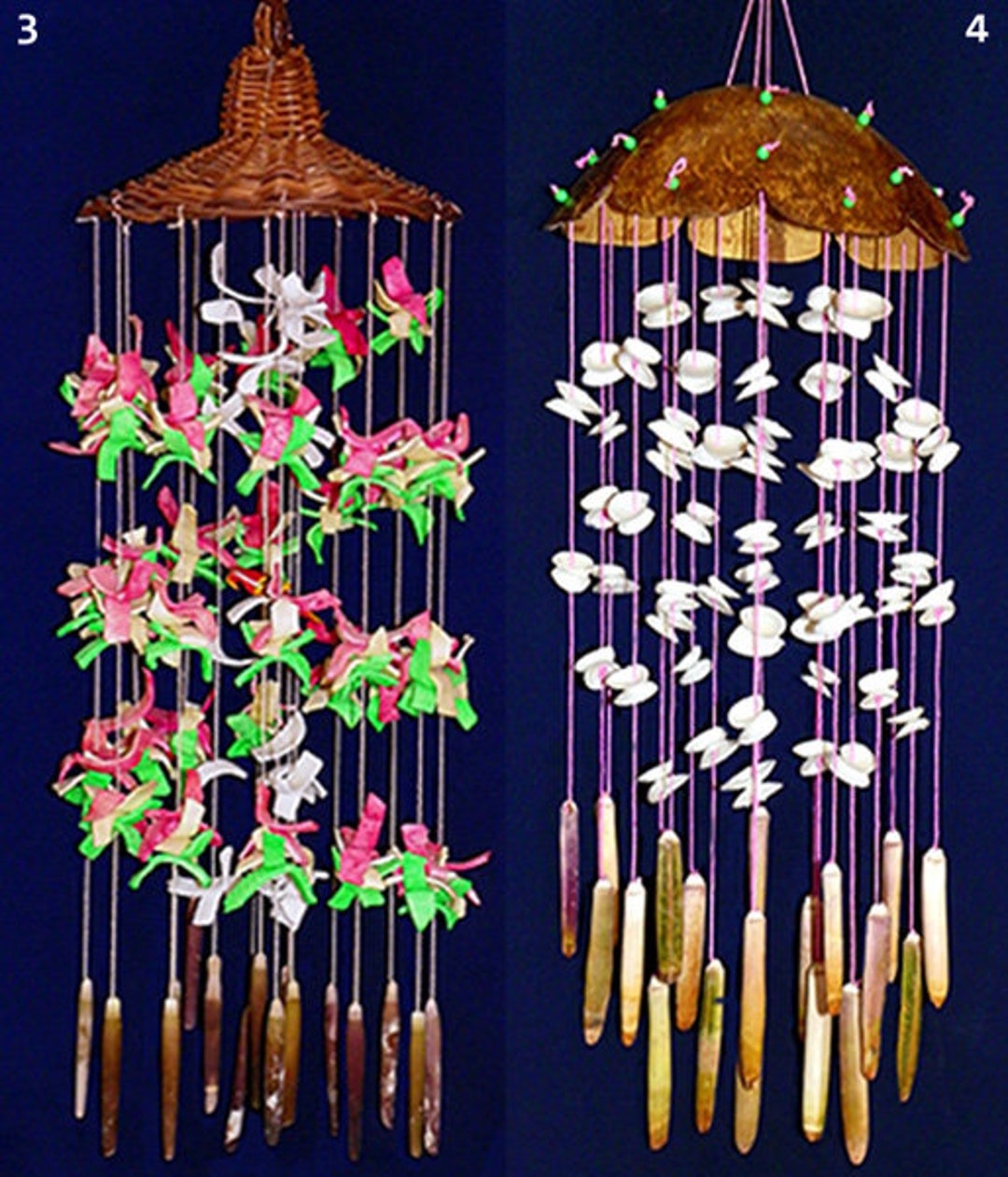 1 pièce Carillon éolien décor coquille, carillon éolien suspendu Boho avec  coquille pour la décoration intérieure et extérieure, Mode en ligne