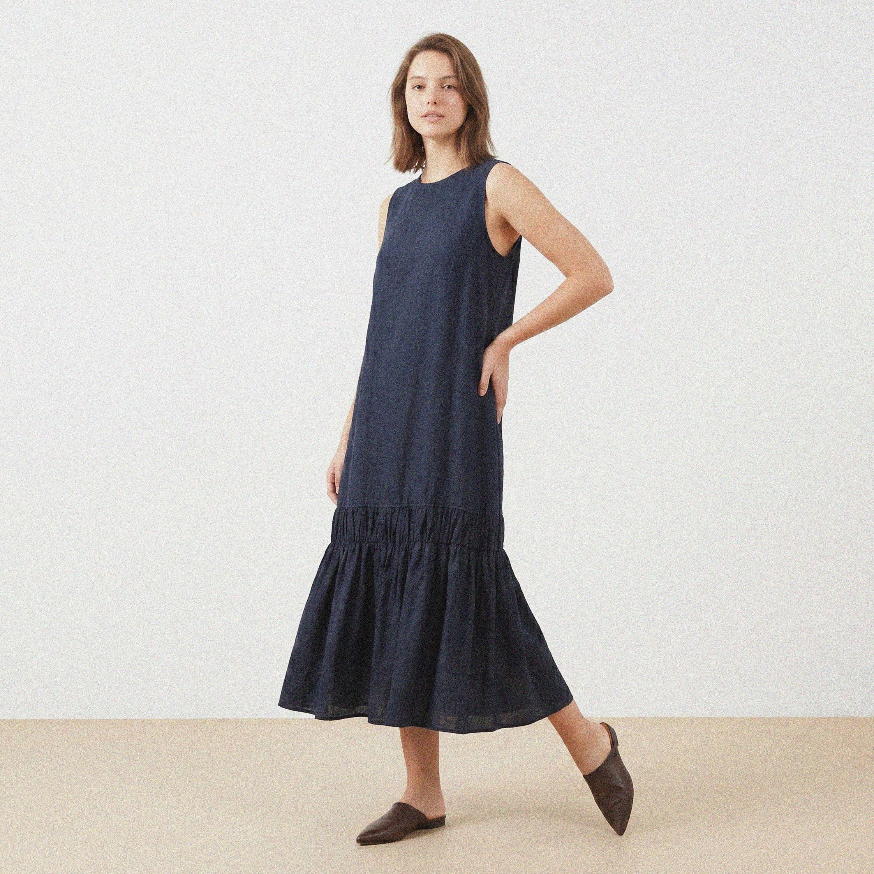 Navy Drop Waist Dress - Etsy