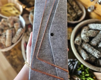 Copper Dowsing Rods with Bag 12"