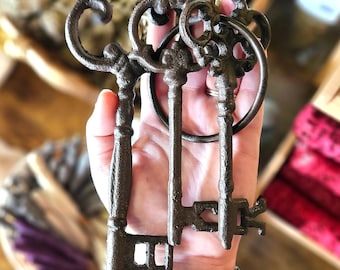 Set of Three Skeleton Keys, Iron, Large, Hecate, Hecates Key, Home, Protection, Magic