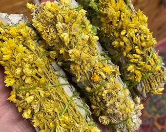 Sage & Mullein Smudge Bundle • One • Protection • Energy Cleansing Herbs