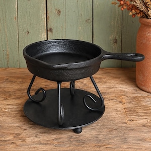 Cast Iron Wax Melter | Incense Burner | Herbal Diffuser | Wax Melt Burner | Folk Home Décor