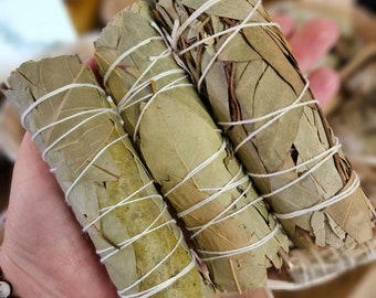 Bay Leaves, One Smudge Bundle, Cleansing, Ceremony, Ritual, Gods, Goddess, Energy, Protection