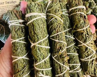CEDAR Smudge Bundle Mini, Cleansing, Purification, Ceremony