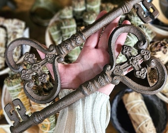 Skeleton Key, XL, Iron, Hecate, Hecates Key, Home, Protection, Magic,