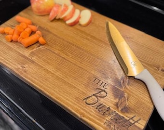 Personalized wooden cutting boards