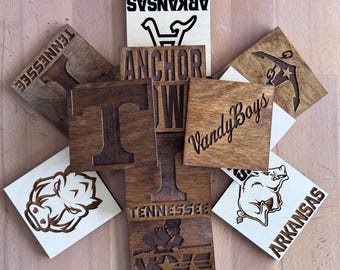 Wooden Sports team Coasters