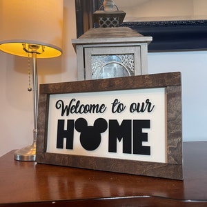 Mickey Welcome Plaque