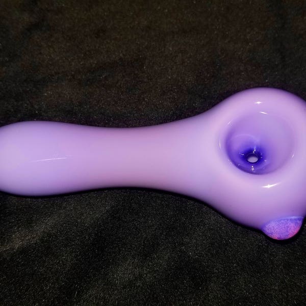 Glass Pipe, Solid Color, Purple and Pink Slime. Made in the U.S.A.