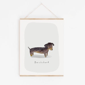 Dachshund Print, Pet Print, Personalised Dog Print, Personlised Pet Print, Dog Lover Print, Dachshund Gifts, Sausage Dog Print