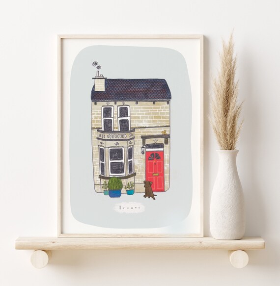 Custom House Portrait | Bespoke House Illustration | Home Print
