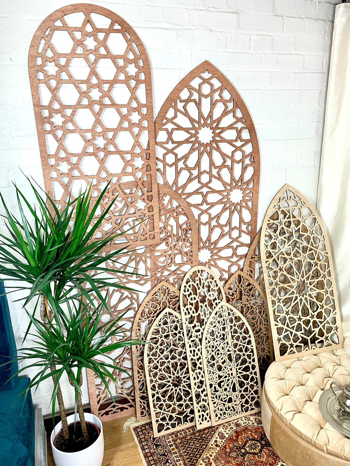 Moroccan Decorative wood panels in all sizes fretwork for | Etsy