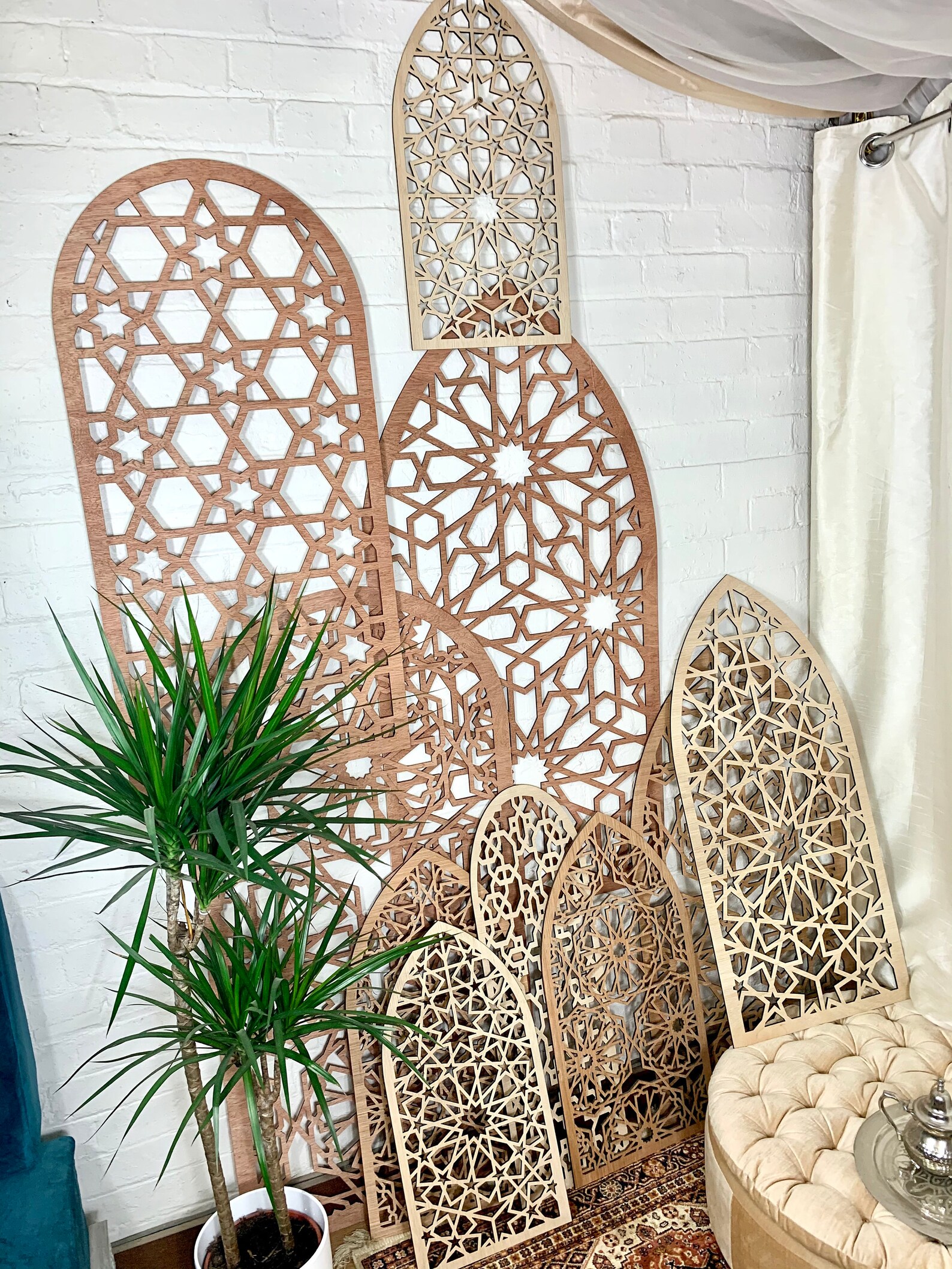 Moroccan Decorative wood panels in all sizes fretwork for Etsy