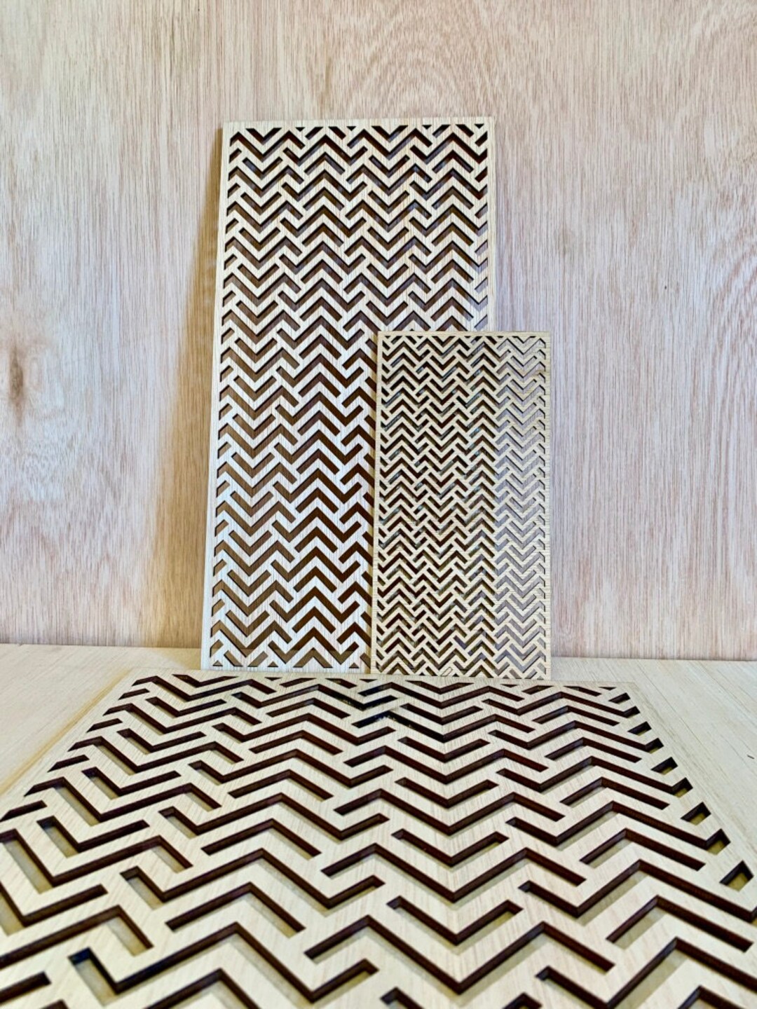 Abstract Retro Decorative Wood Panels in 30405060&70cm Etsy