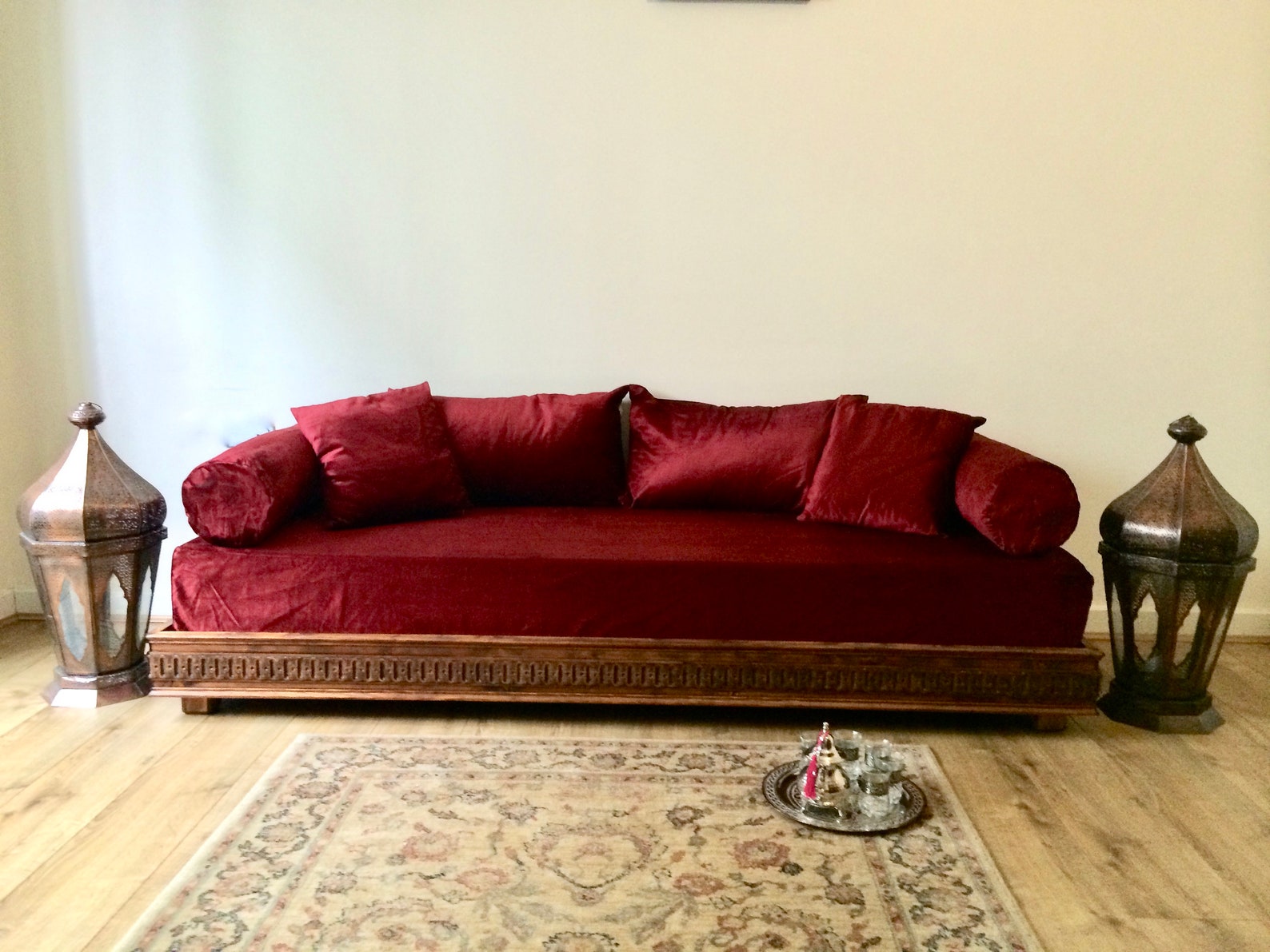 Luxurious Moroccan Sofa Daybed Arabian Bench Moorish Etsy